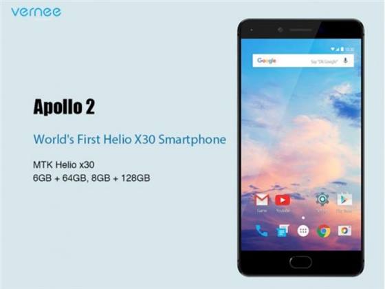 هاتف Vernee Apollo 2 سيكون أول هاتف يأتي بمعالج Helio X30 ورامات 8 جيجا بايت